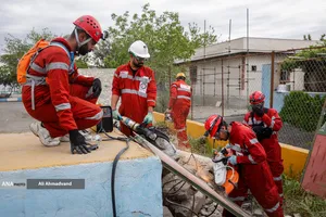مانور امدادگران جمعیت هلال احمر