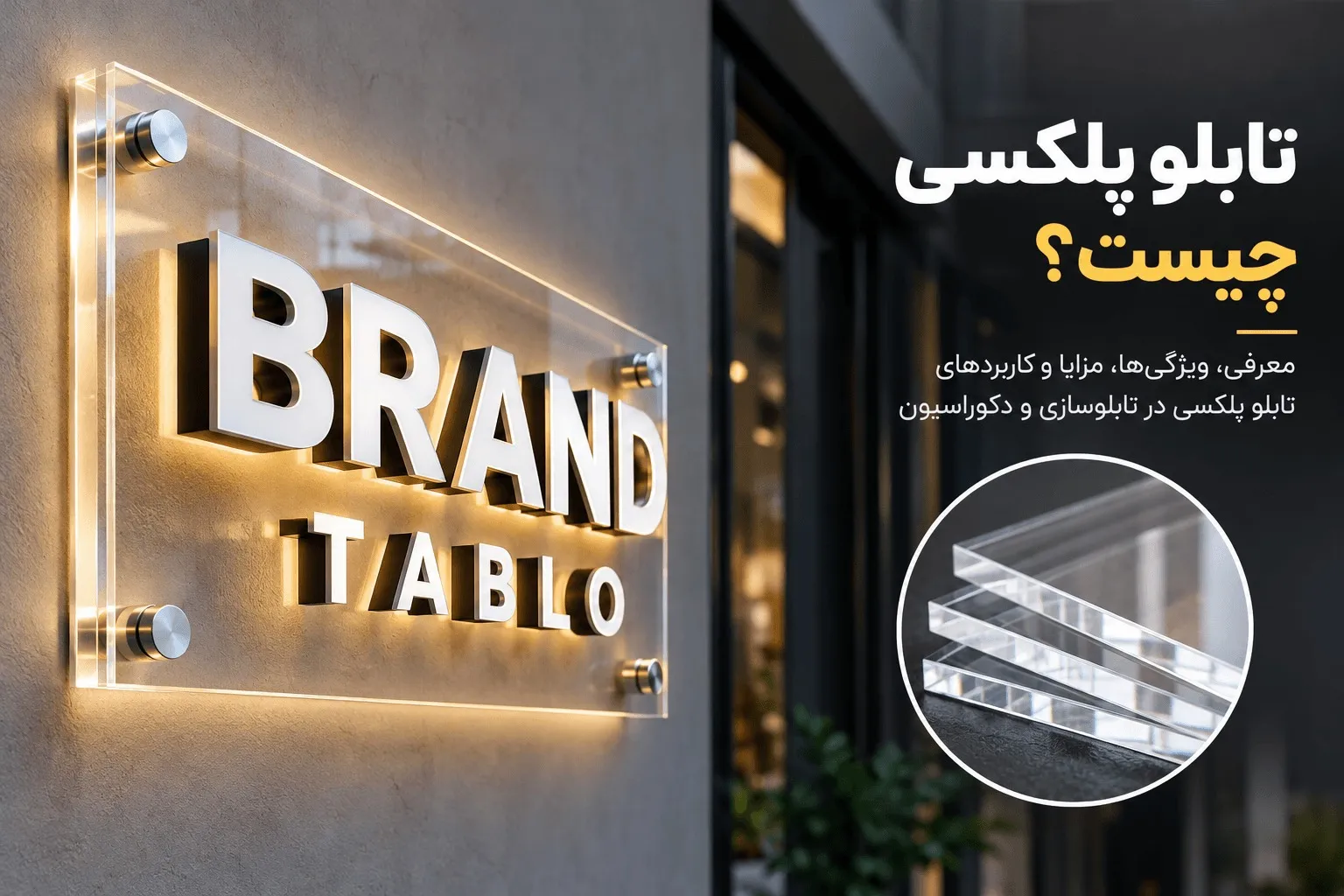 تابلو پلکسی 

