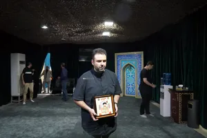 مراسم وداع با پیکر شهید علی اکبر گندمی