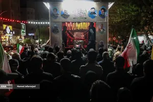 وداع و تشییع پیکر مطهر فرمانده یگان ویژه فاتحین سردار سرتیپ پاسدار شهید محمد علی فتحعلی زاده و&zwnj; همرزمانش