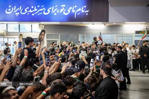 آیین استقبال از ملی پوشان 