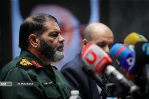 نشست خبری سردار حسین معروفی معاون هماهنگ کننده سازمان بسیج