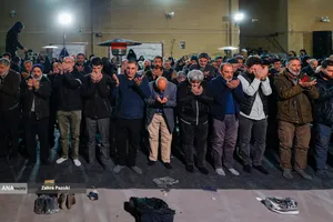 تجمع محکومیت هتک حرمت مساجد در مسجد بهشتی تهران