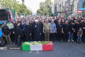 تشییع و تدفین پیکر مطهر بسیجی شهید حسین یوسفخانی