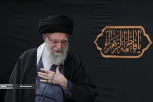 عزاداری شام شهادت حضرت فاطمه(س) با حضور رهبر معظم انقلاب