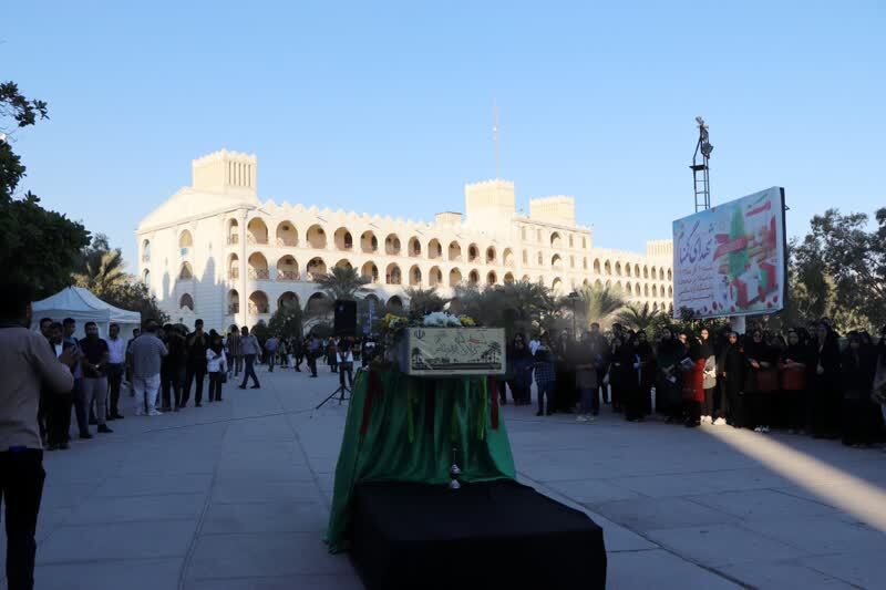 تشییع شهید گمنام در هرمزگان