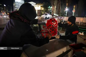 مراسم عزاداری در سوگ رهبر شهید انقلاب - میدان تجریش