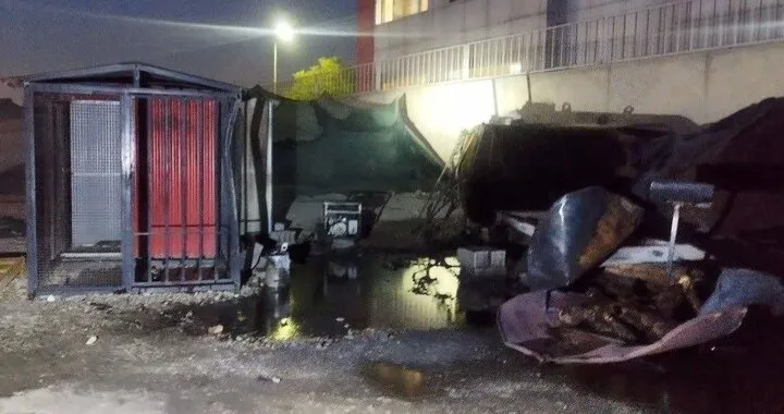 انفجار در یک کارگاه در بزرگراه آزادگان