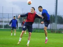 تمرین پرفشار تیم ملی در هوای بارانی آنتالیا