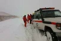 انسداد محور همدان–گردنه اسدآباد به دلیل برف و کولاک