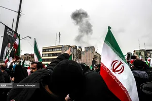 بمباران جنگنده های رژیم صهیونیستی - آمریکایی در راهپیمایی روز قدس تهران