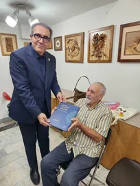 دیدار رئیس دانشگاه استاد فرشچیان با استادان پیشکسوت صنایع دستی