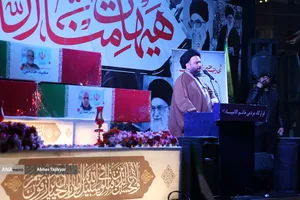 اجتماع مردمی در حمایت از رزمندگان اسلام و وداع با سردار شهید خادمی