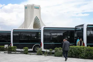رونمایی از ۵۰ اتوبوس برقی جدید در تهران