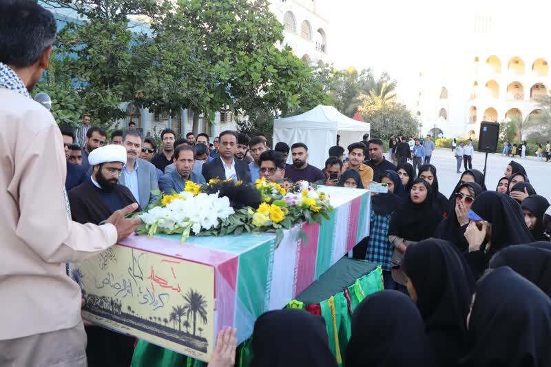 تشییع شهید گمنام در هرمزگان