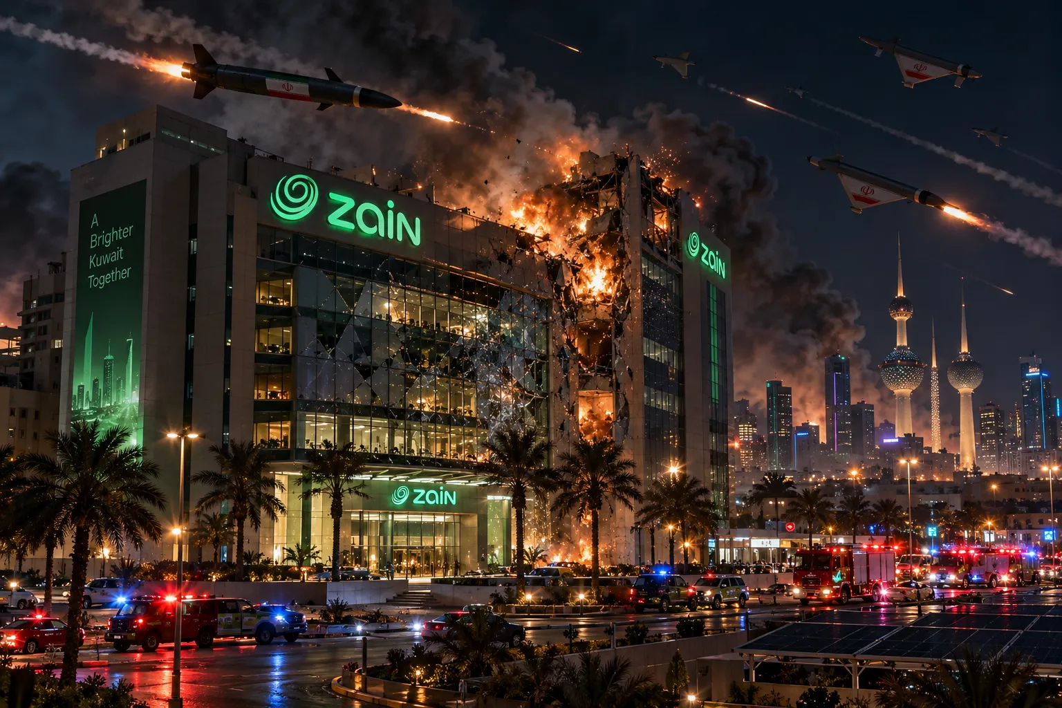 شرکت زین کویت تحت حمله پهپادی ایران