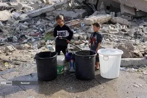 تشنگی زیر آوار و محاصره در غزه