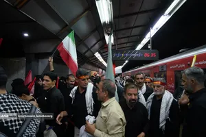 تشییع پیکر مطهر آقای شهید ایران و خانواده ایشان