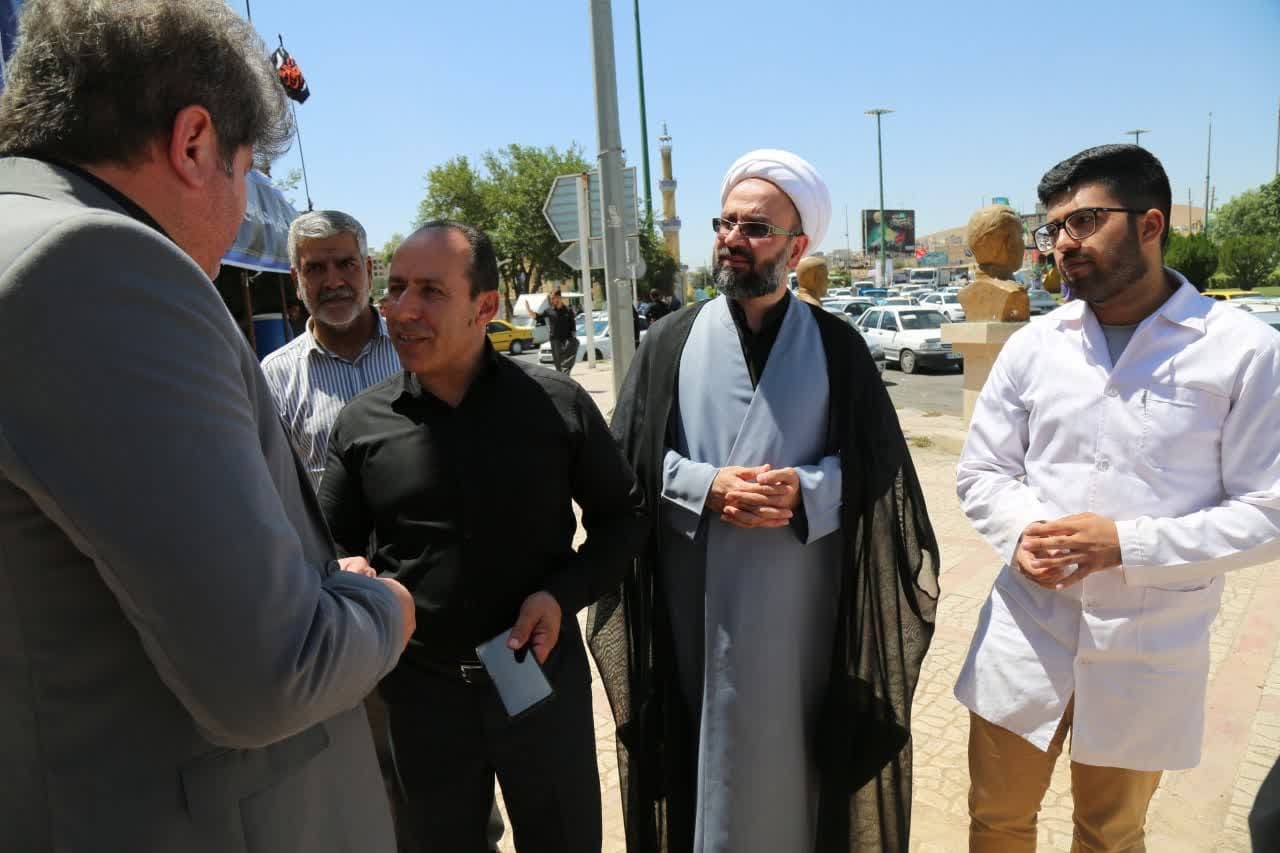 بازدید مسئولان دانشگاه آزاد کرمانشاه از موکب اربعین