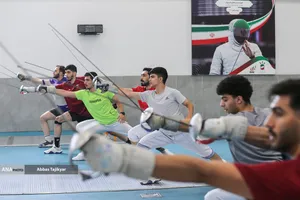 تمرین تیم ملی شمشیربازی جوانان ایران