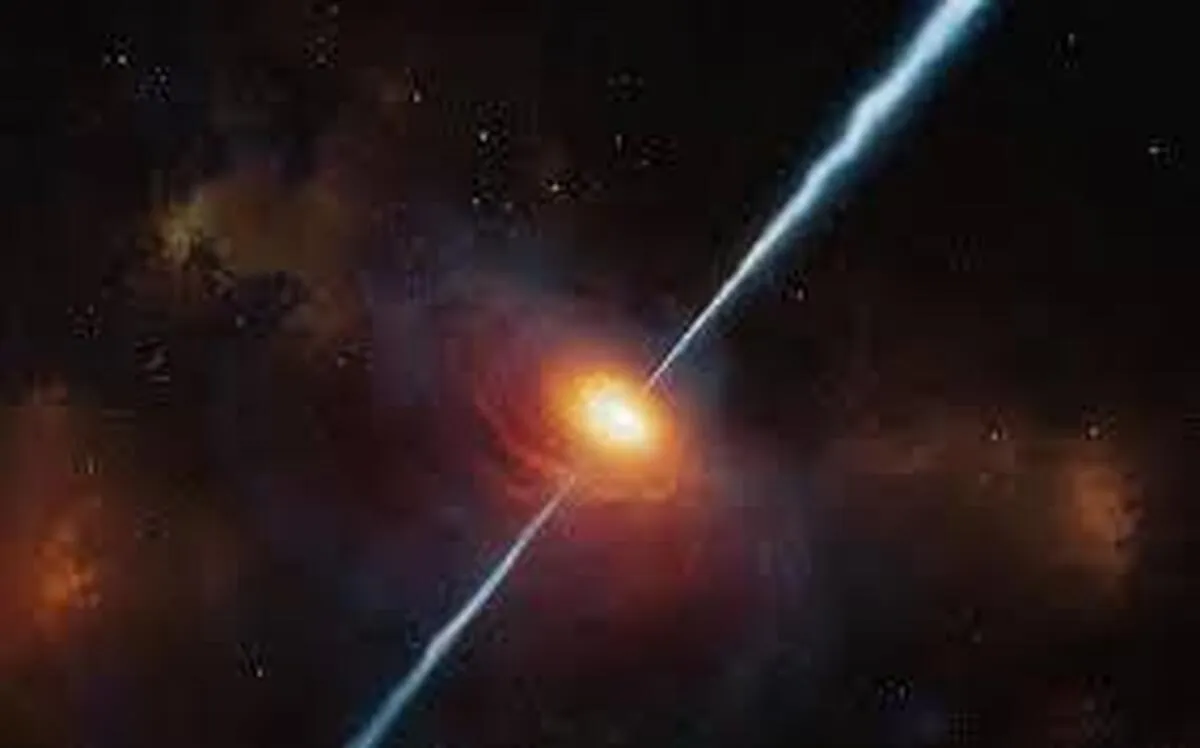 NASA Detects 11-Billion-Year-Old Black Hole Jet Lit by Big Bang