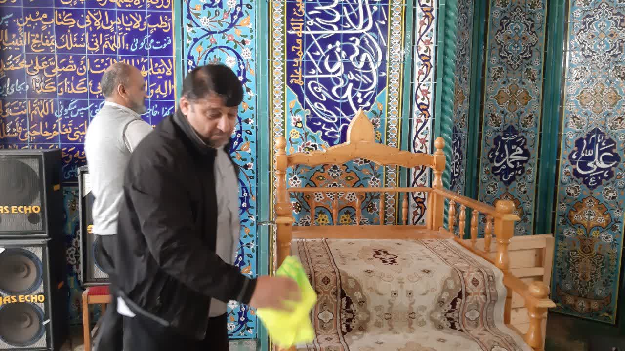 غبارروبی مسجد الزهرا(س) و یادمان شهدای گمنام دانشگاه آزاد اسلامی واحد بابل برگزار شد