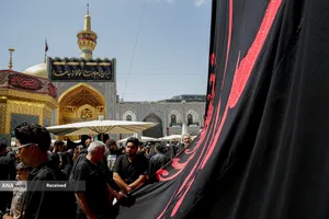 مراسم عزاداری رحلت پیامبر اکرم و شهادت امام حسن مجتبی(ع) در حرم رضوی