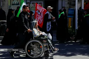 تشییع پیکر مطهر آقای شهید ایران و خانواده ایشان در مشهد