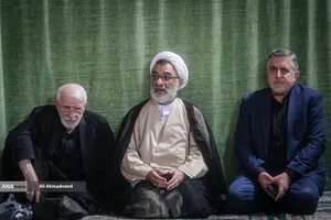  حجت الاسلام خسرو پناه دبیر شورای عالی انقلاب فرهنگی در مراسم چهلمین روز شهادت دکتر محمدمهدی طهرانچی