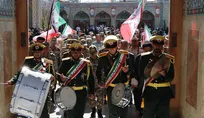 ادای احترام فرماندهان ارتش جمهوری اسلامی در قم به شهید سپهبد قرنی