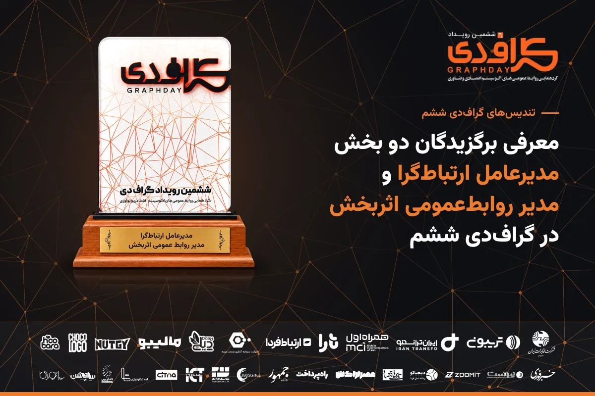 معرفی برگزیدگان دو بخش مدیرعامل ارتباط‌گرا و مدیر روابط‌عمومی اثربخش در گراف‌دی ششم 
