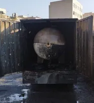 آتش‌سوزی در کارگاه شارژ سیلندر گاز مایع در مسعودیه/ مصدومیت دو نفر و یک آتش‌نشان+ فیلم