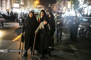 دومین شب عزاداری در سوگ رهبر شهید انقلاب - خیابان نبرد