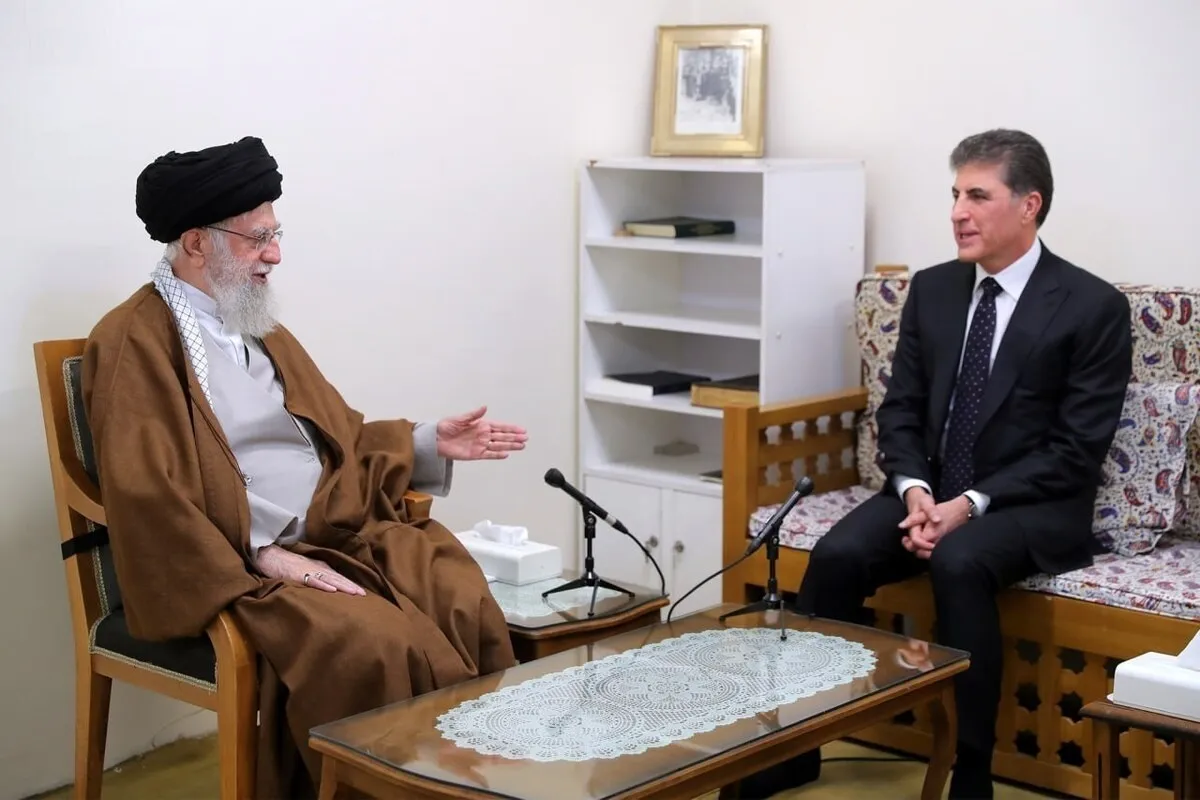 بارزانی: پس از دیدار با آیت‌الله خامنه‌ای، کیفیت روابط ایران و اقلیم کُردستان بهبود یافت