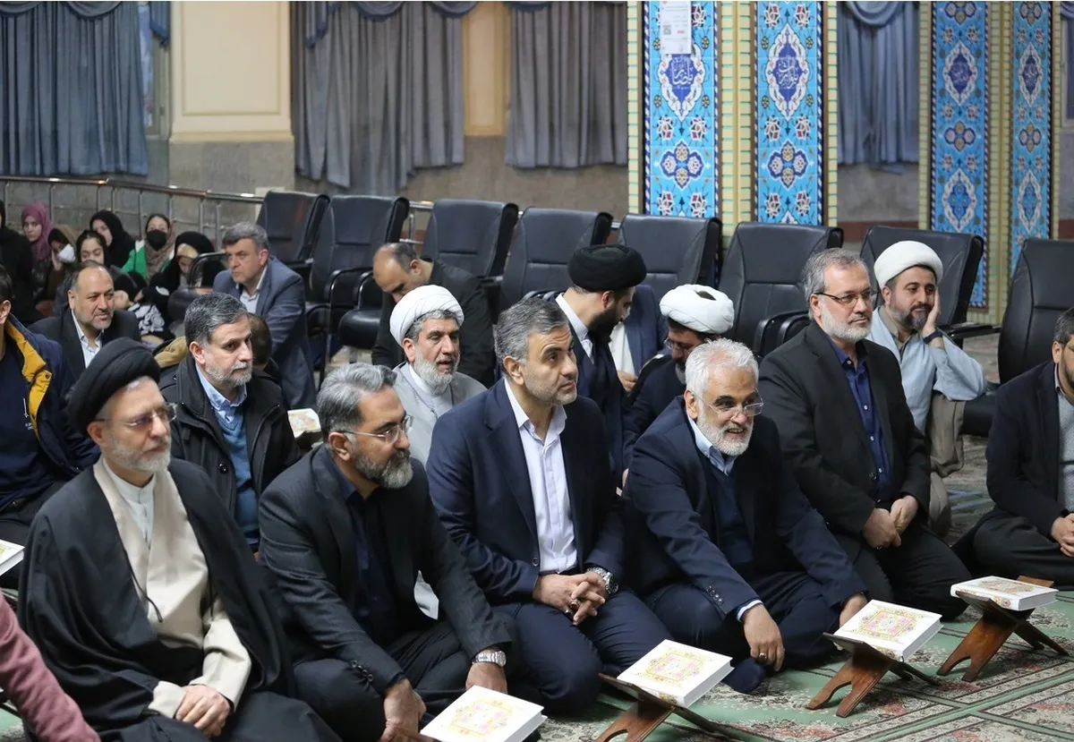 حضور طهرانچی در محفل انس با قرآن و اکرام ایتام دانشگاه آزاد یادگار امام