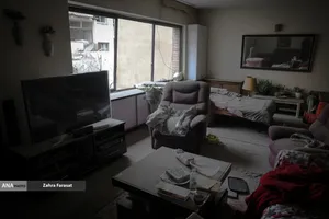 آثار تجاوز هوایی آمریکایی _ صهیونیستی به اماکن مسکونی