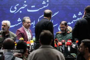 نشست خبری سردار حسین معروفی معاون هماهنگ کننده سازمان بسیج