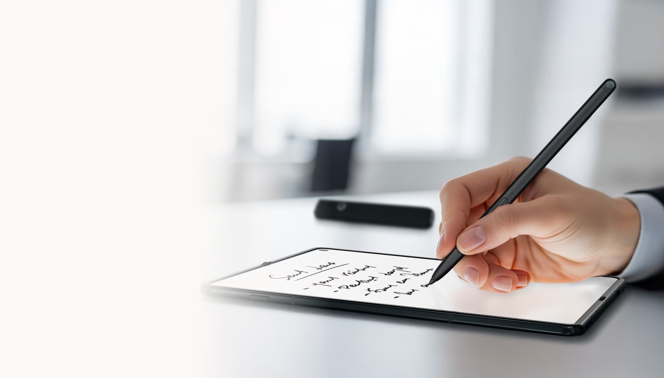 قلم هوشمند موتورولا گوشی تاشو را به بوم طراحی تبدیل می‌کند