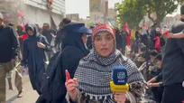 طنین فریاد دادخواهی در خیابان های تهران/ دست های سرخ نماد عهد خونین با رهبر شهید