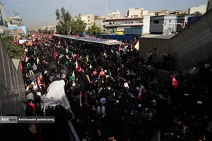 تشییع پیکر مطهر آقای شهید ایران و خانواده ایشان