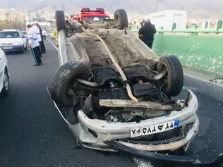 سهم ۳۵ درصدی واژگونی خودرو‌ها در تلفات رانندگی هفته گذشته