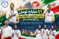 پرداخت ۱۱ میلیارد تومان پاداشِ مدال‌آوران کاراته ایران در ناگویا