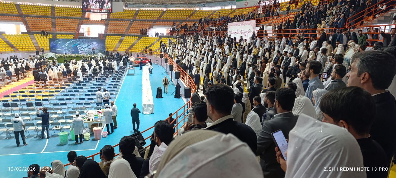 در باغ عشق، جوانان شکوفا شوند؛ پیمان‌نامه پیوند در محضر امام هشتم(ع) + فیلم و عکس