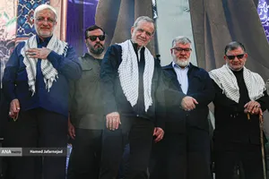 رزمایش جان&zwnj;فدایان ایران با حضور مسعود پزشکیان رییس جمهور و علیرضا زاکانی شهردار تهران در رزمایش جان&zwnj;فدایان ایران