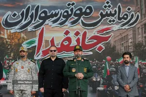 رژه بزرگ موتور سواران جان فدا در تهران