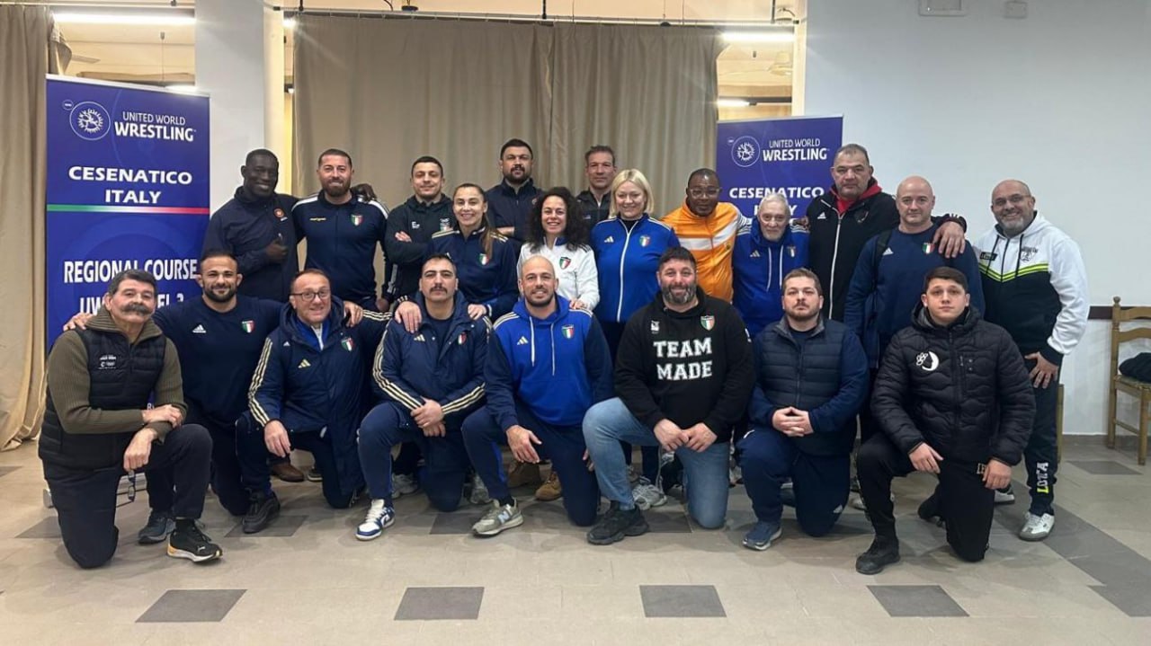 برگزاری کلاس مربیگری سطح ۳ اتحادیه جهانی زیر نظر قهرمانِ ایرانی المپیک در ایتالیا +عکس