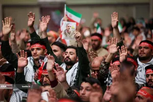 مراسم روز بسیج در حسینیه امام خمینی(ره)