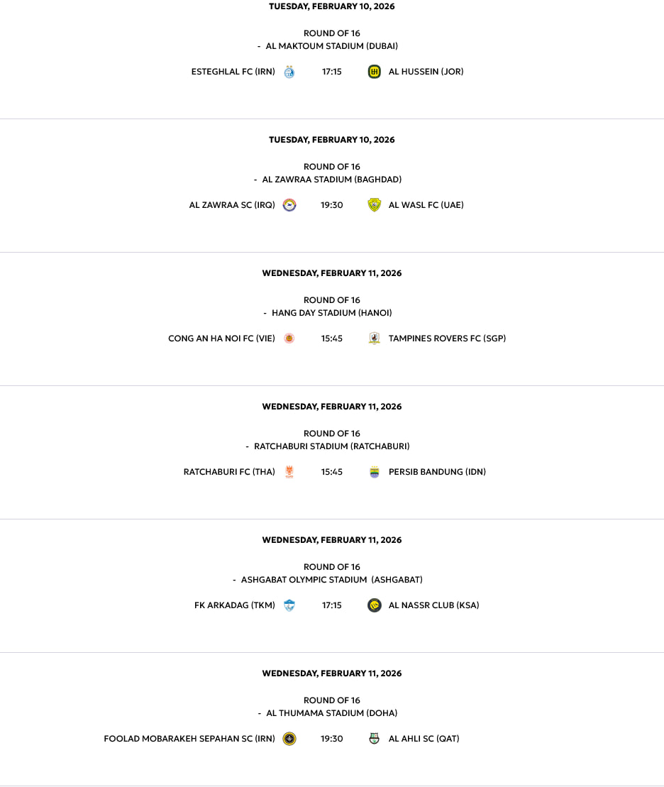 اعلام میزبان دیدارهای استقلال و سپاهان در آسیا/ وضعیت نامشخص دیدار تراکتور