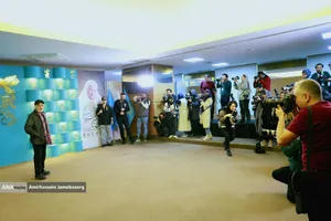 رضا بابک بازیگر در فوتوکال فیلم سینمایی ترک عمیق