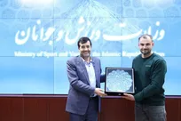 دیدار رئیس فدراسیون قایقرانی و مربی اوکراینی تیم ملی آب‌های آرام با دنیامالی